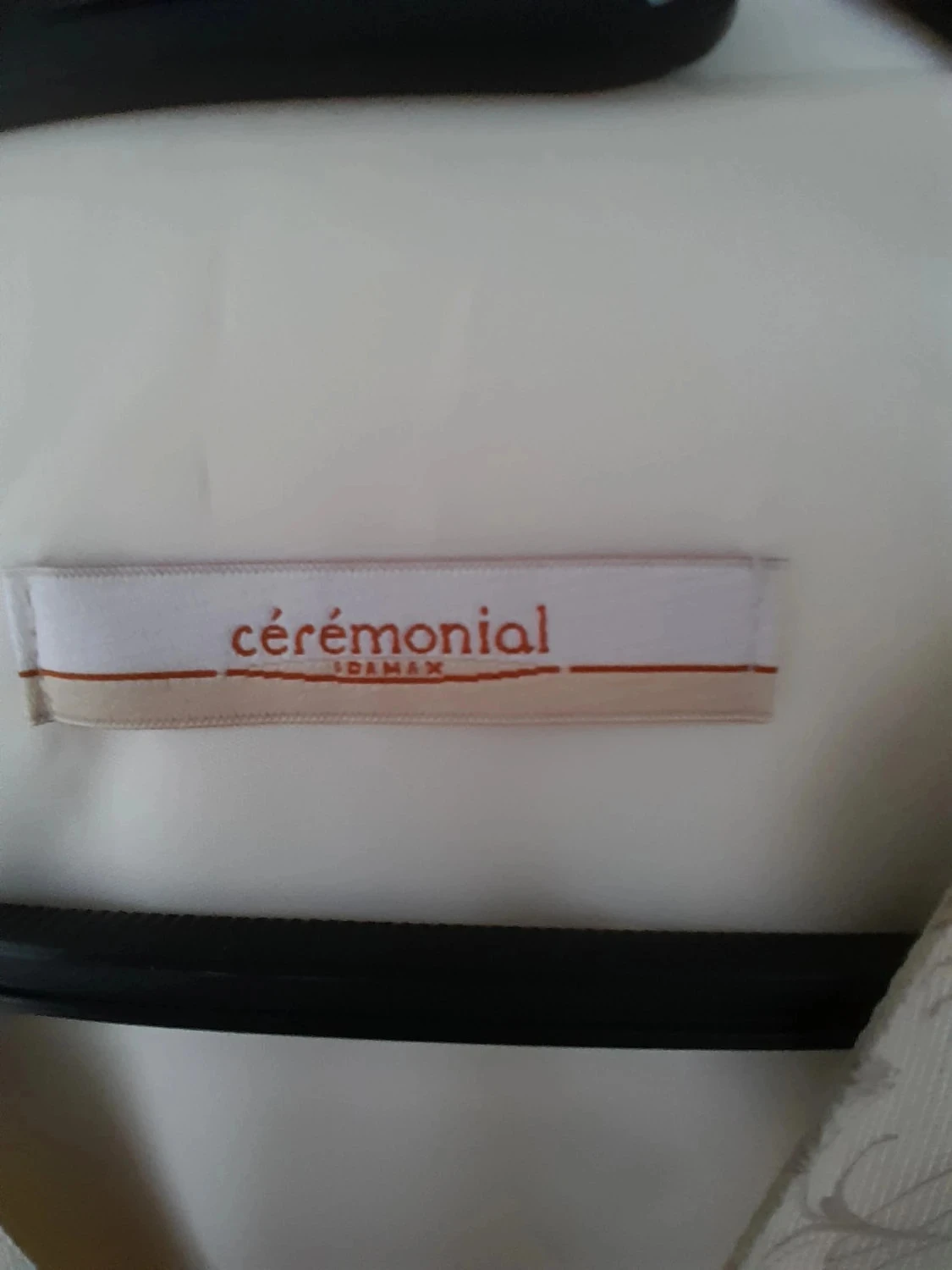 Colete de fato, cor creme e padrões cor bege, Marca Cérémonial, tamanho S – photo 5